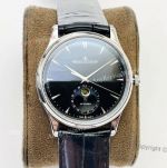 GF Swiss Grade Replica Jaeger-LeCoultre Master Ultra Thin Moon Stainless Steel 39mm Black Face